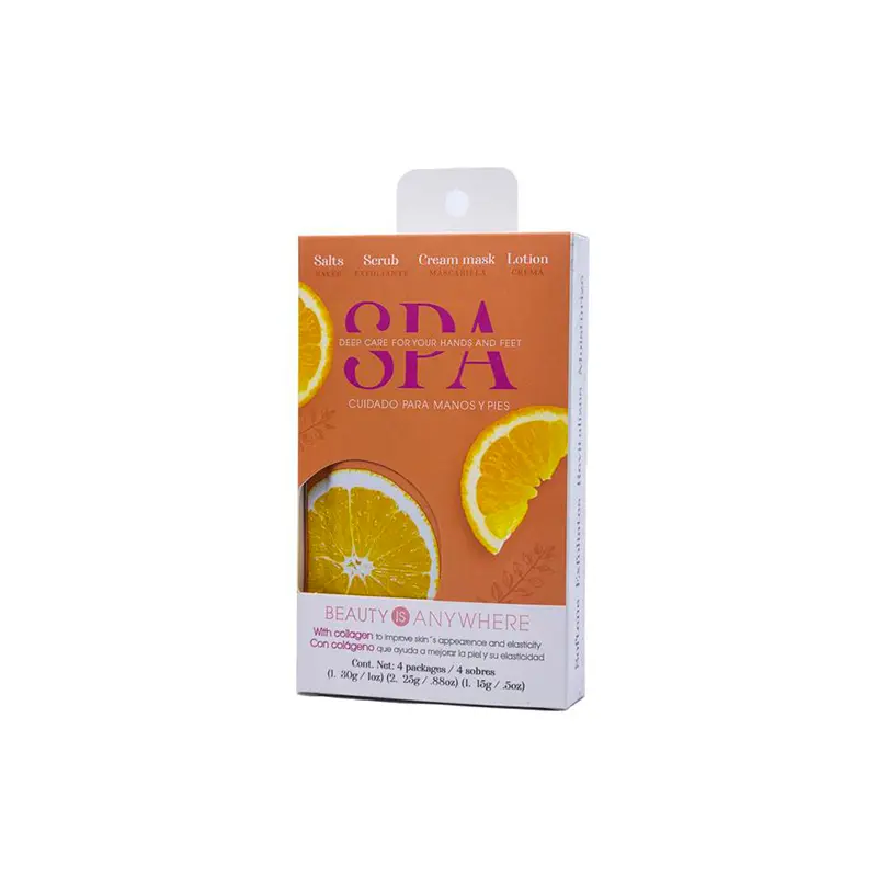 KIT SPA MANICURA Y PEDICURA NARANJA - NAIL FACTORY